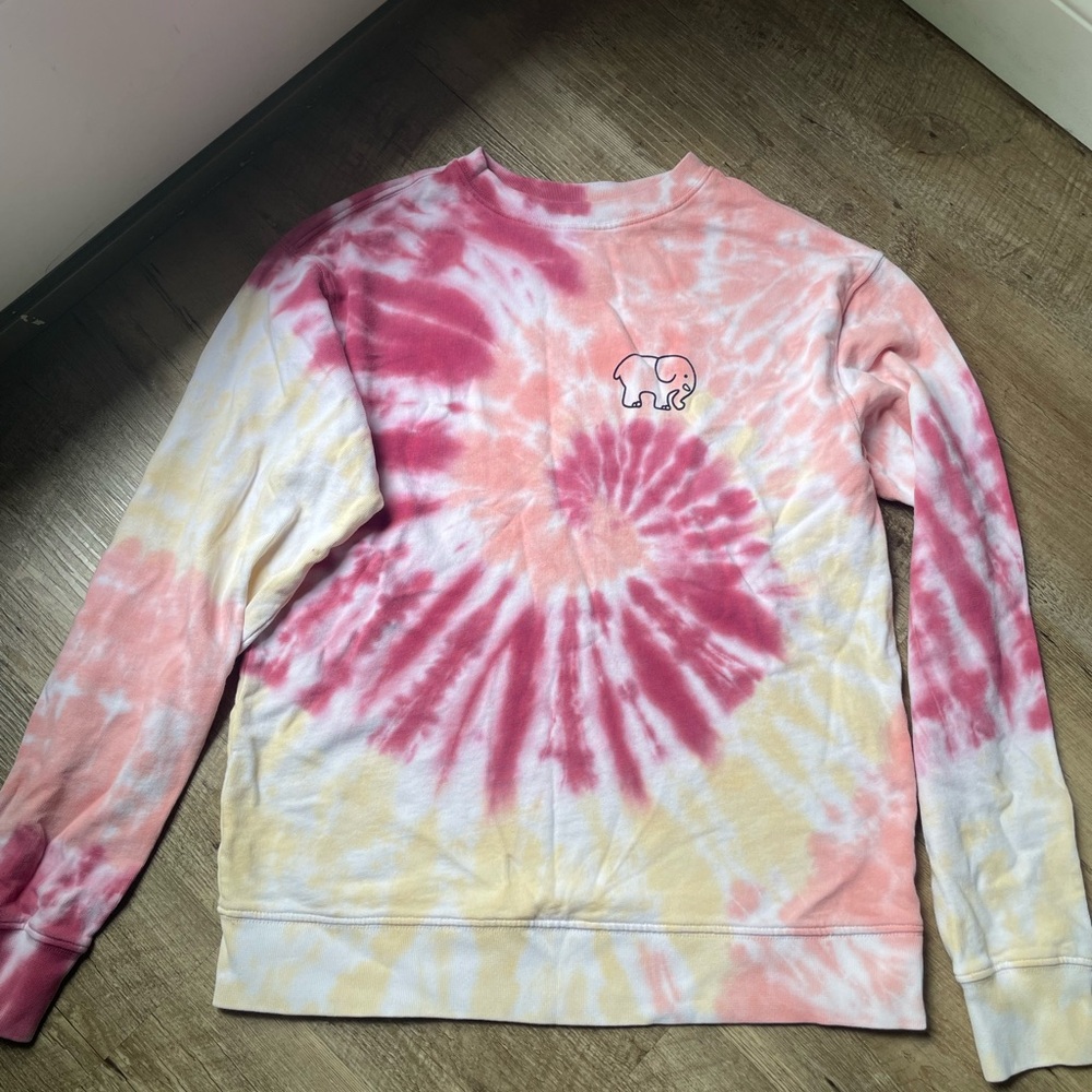Ivory Ella Pink and Yellow Crew Neck Sweatshirt